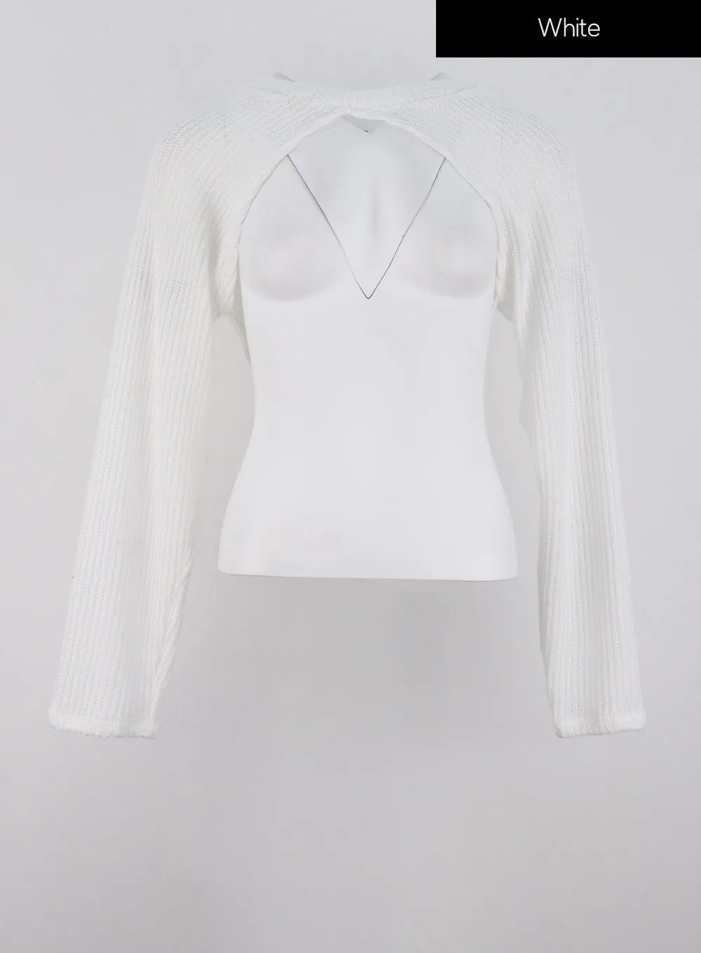 Ribbed Knit Bolero IG304