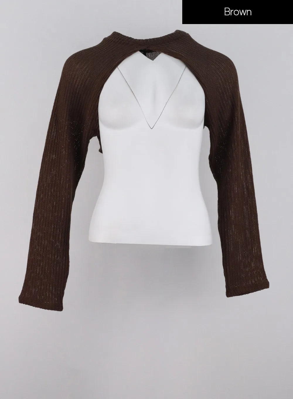 Ribbed Knit Bolero IG304