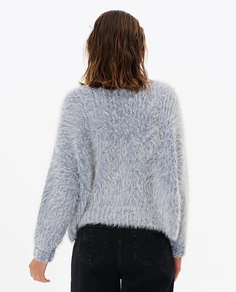 Rip Curl Melting Waves Cardigan Sweater-Blue