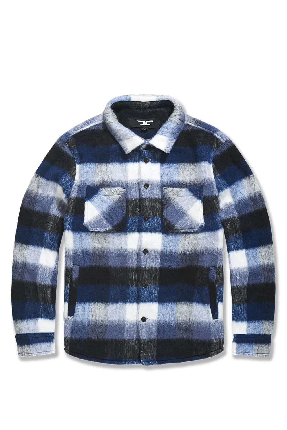 See You In Paradise Flannel Shacket (Blue)