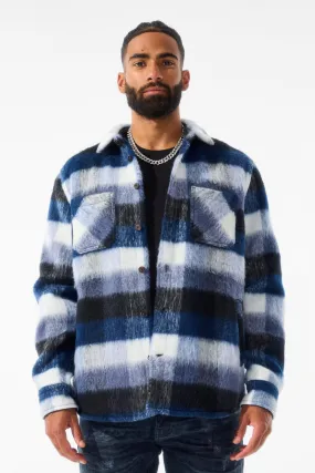 See You In Paradise Flannel Shacket (Blue)