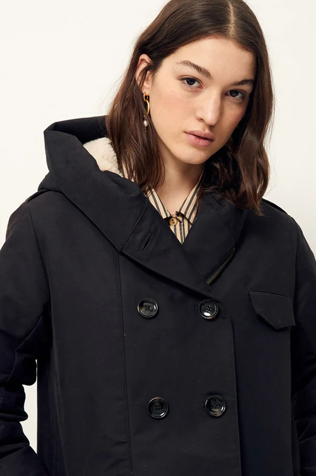 Sessùn Sandison Black Hooded Parka