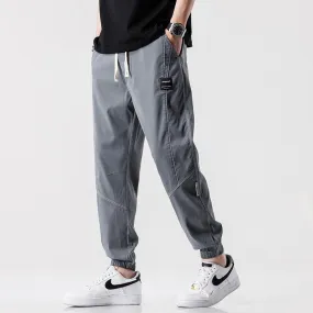 Silky Tapered Loose-Fit Pants