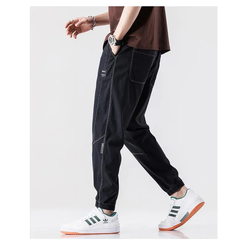 Silky Tapered Loose-Fit Pants