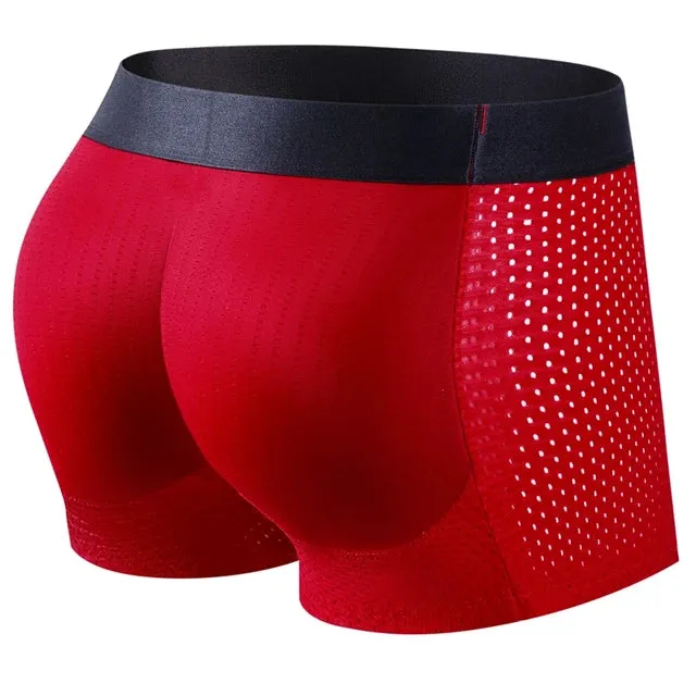 Solid Nylon Butt Hip Lifter Boxer