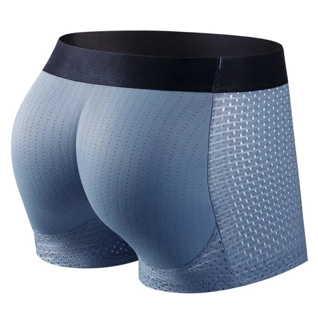 Solid Nylon Butt Hip Lifter Boxer