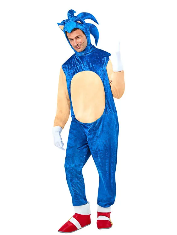 SONIC THE HEDGEHOG COSTUME, ADULT