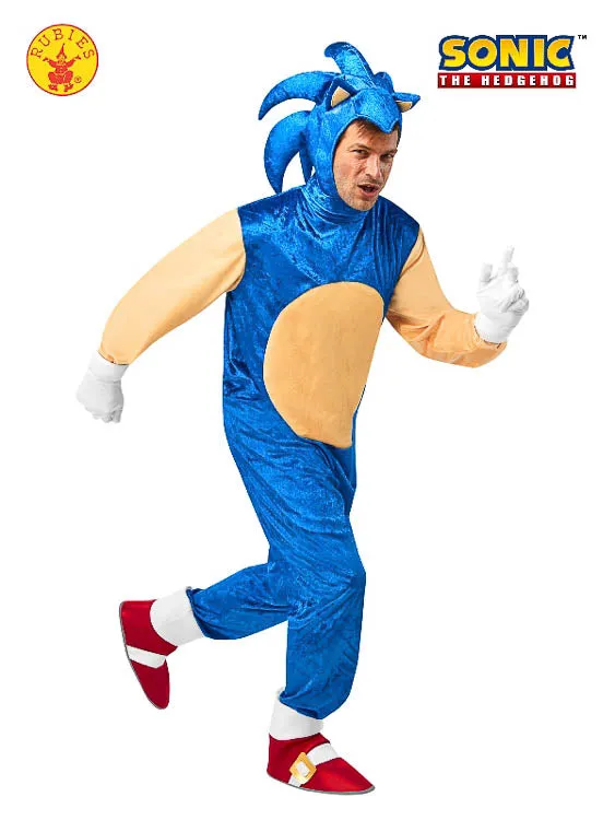 SONIC THE HEDGEHOG COSTUME, ADULT