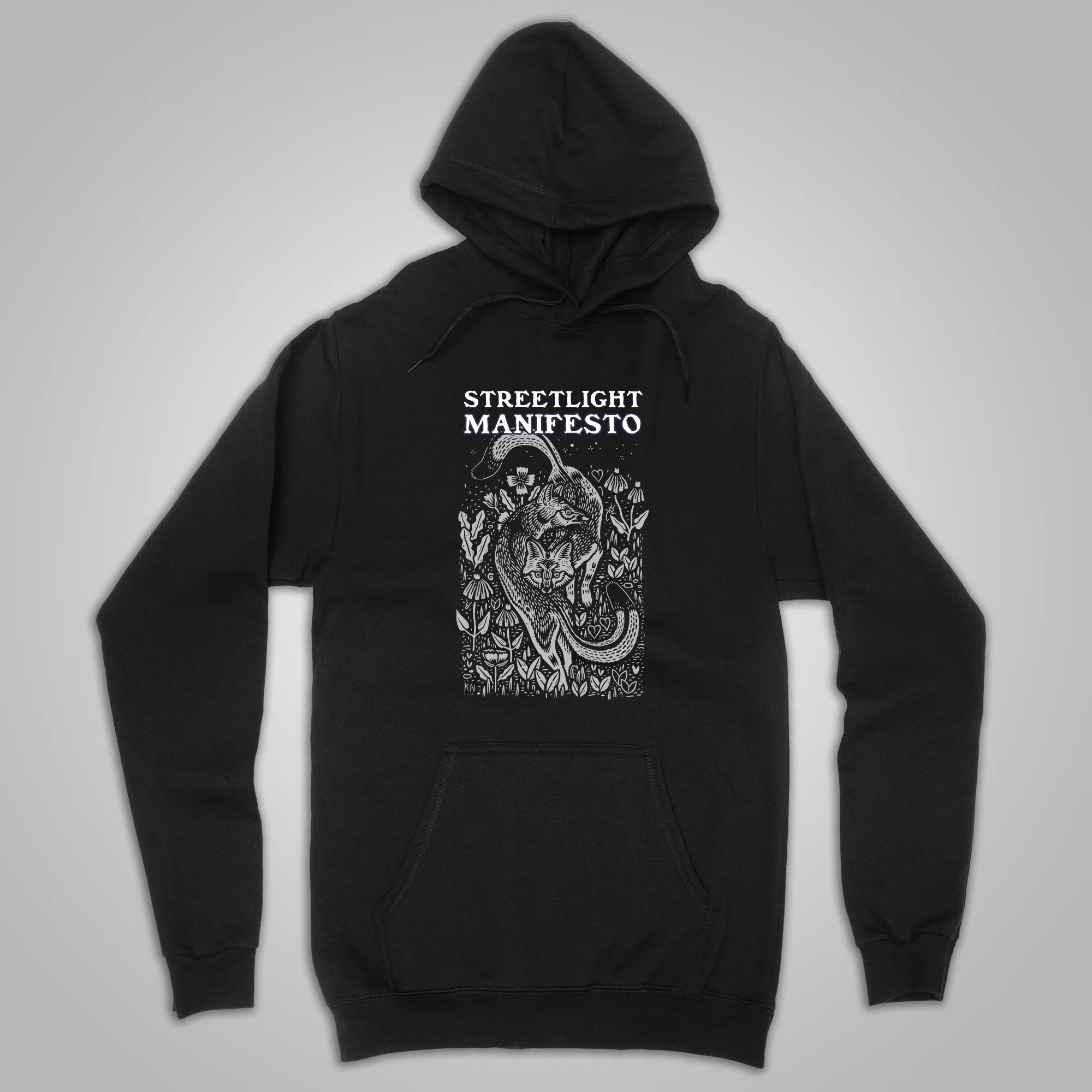 Streetlight Manifesto "Two Neeley Foxes" Pullover Hoodie (Black)