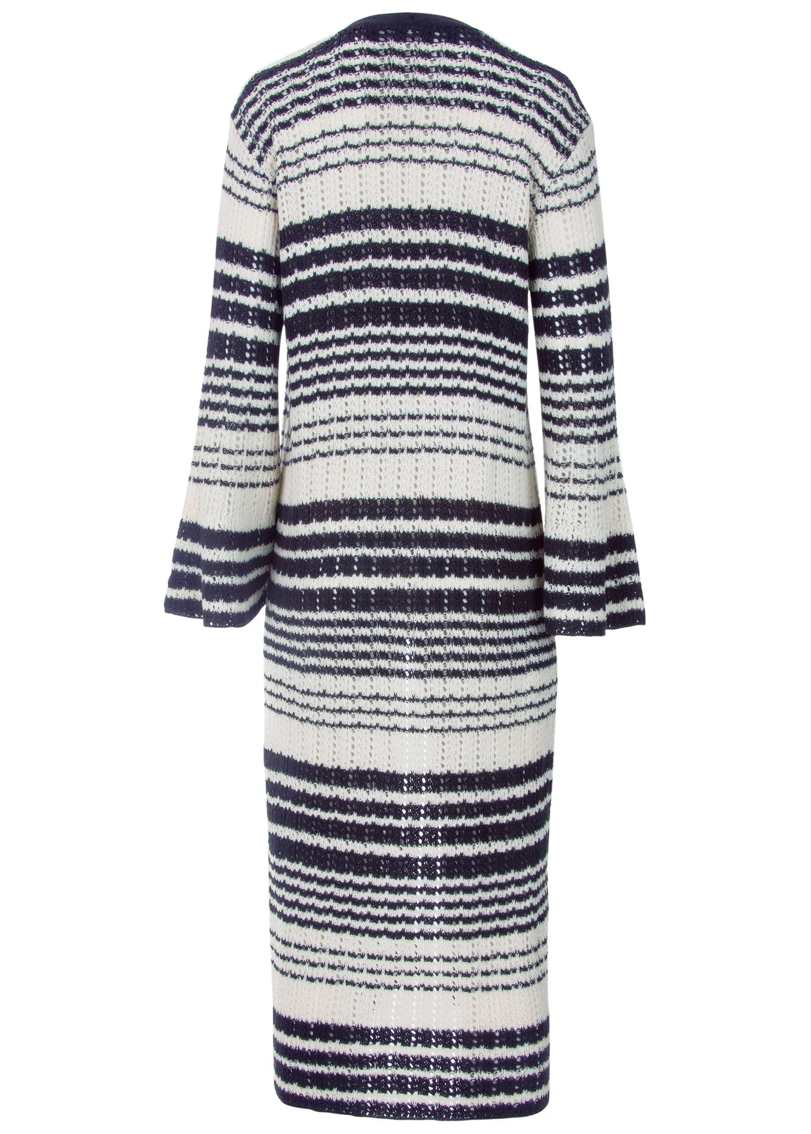 Stripe Duster  - Navy Multi