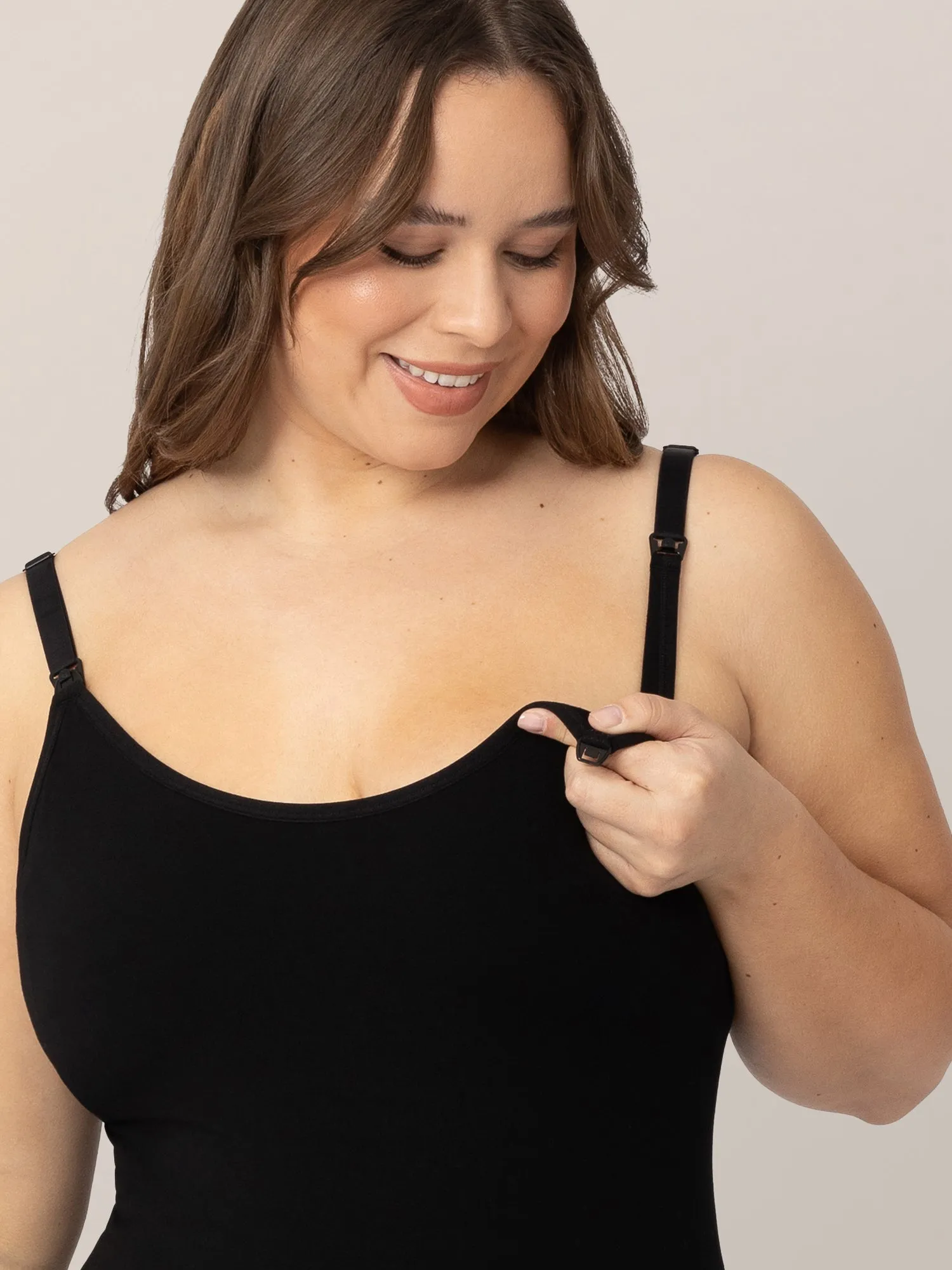 Sublime® Bamboo Maternity & Nursing Camisole | Black