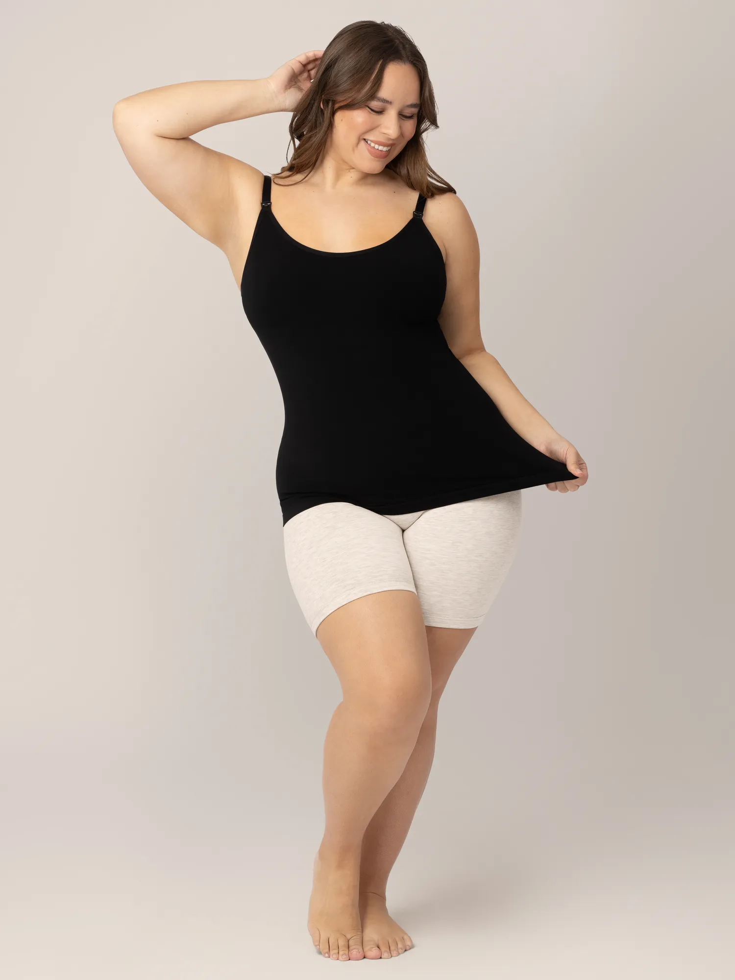 Sublime® Bamboo Maternity & Nursing Camisole | Black