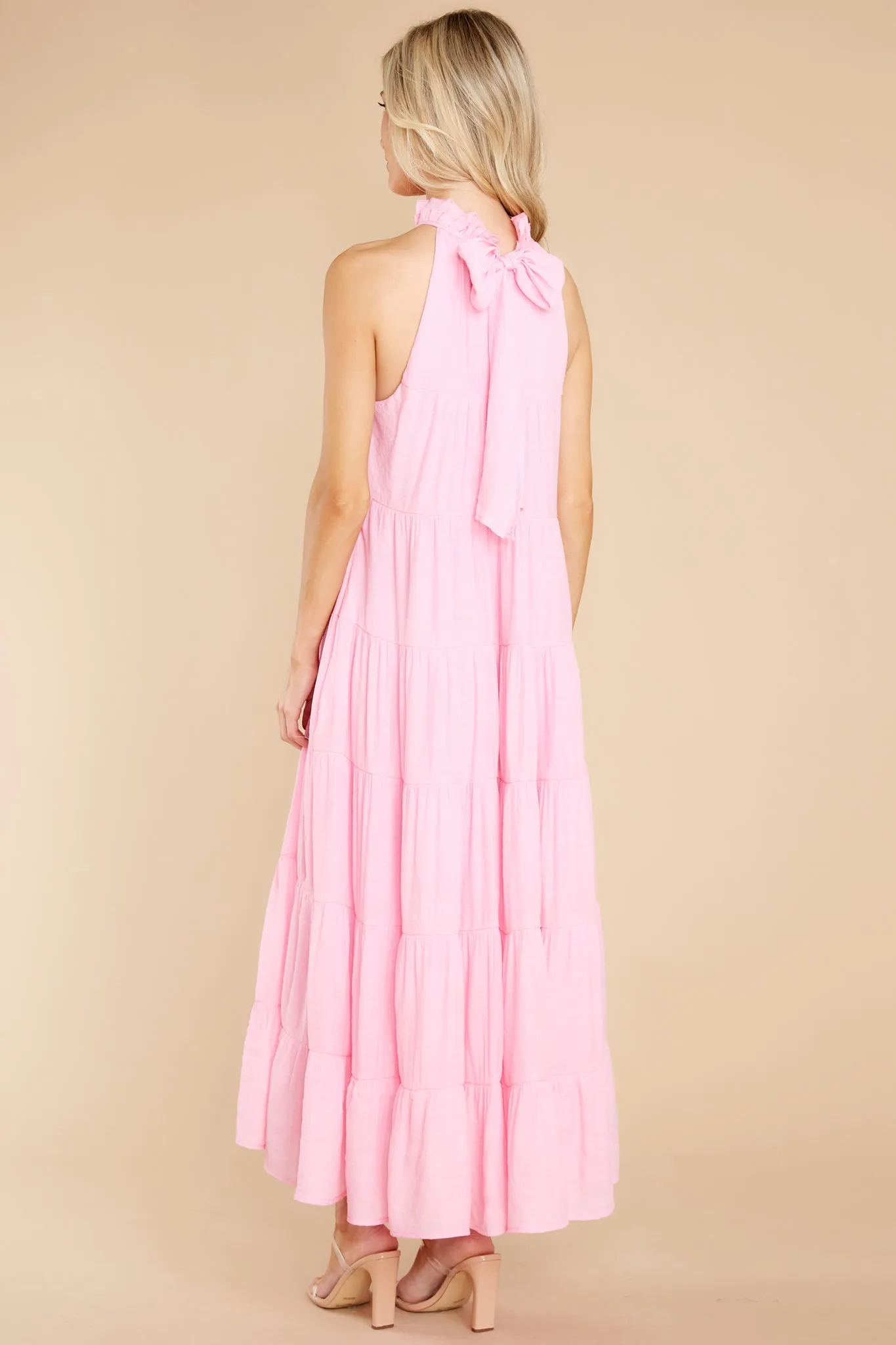 Take Me Dancing Pink Maxi Dress