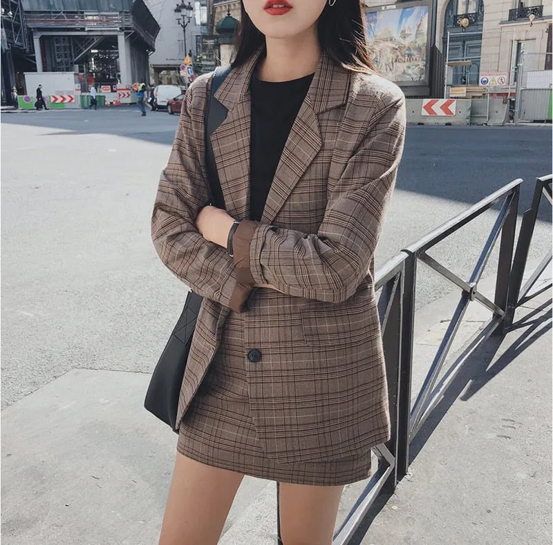 Tenue Coréenne Jupe et Blazer