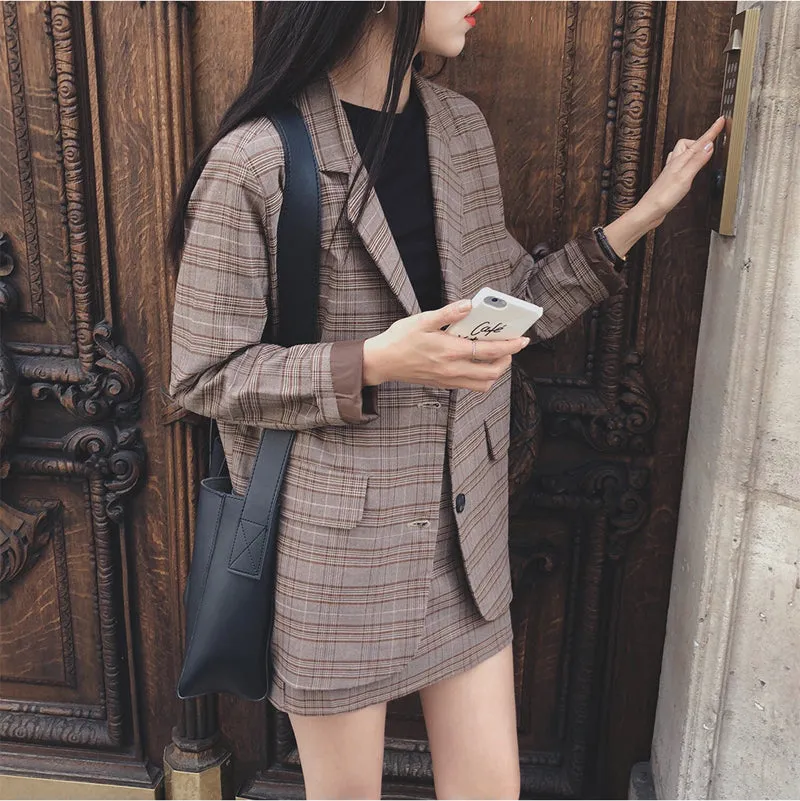 Tenue Coréenne Jupe et Blazer