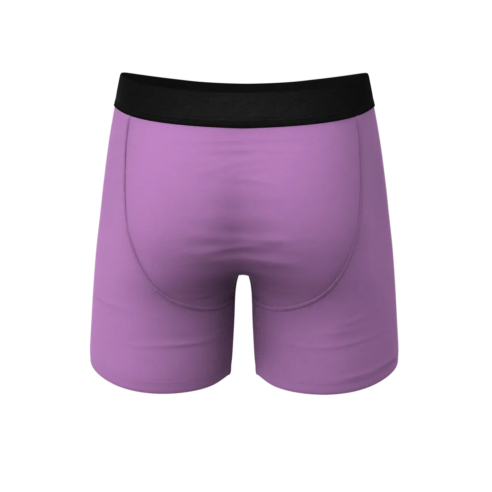 The Double Entendre -Eggplant Ball Hammock Underwear