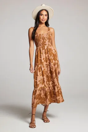 The Memphis Midi Dress by Saltwater Luxe - Rosewood