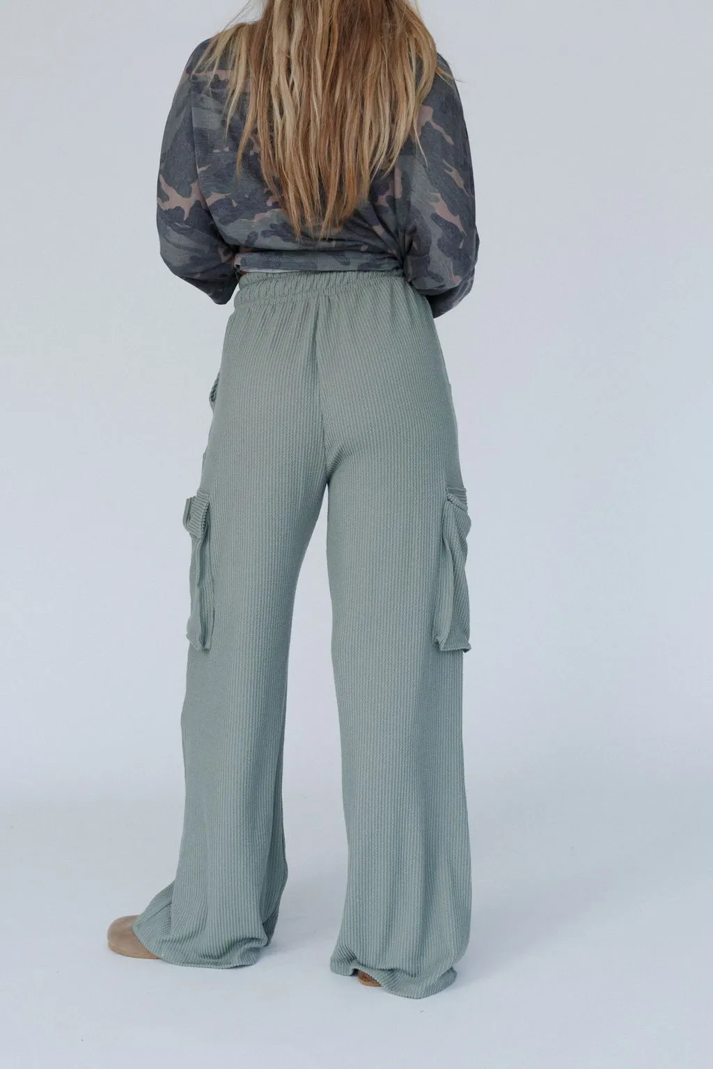 The Nest Keep It Cool Wide Leg Pants - Green