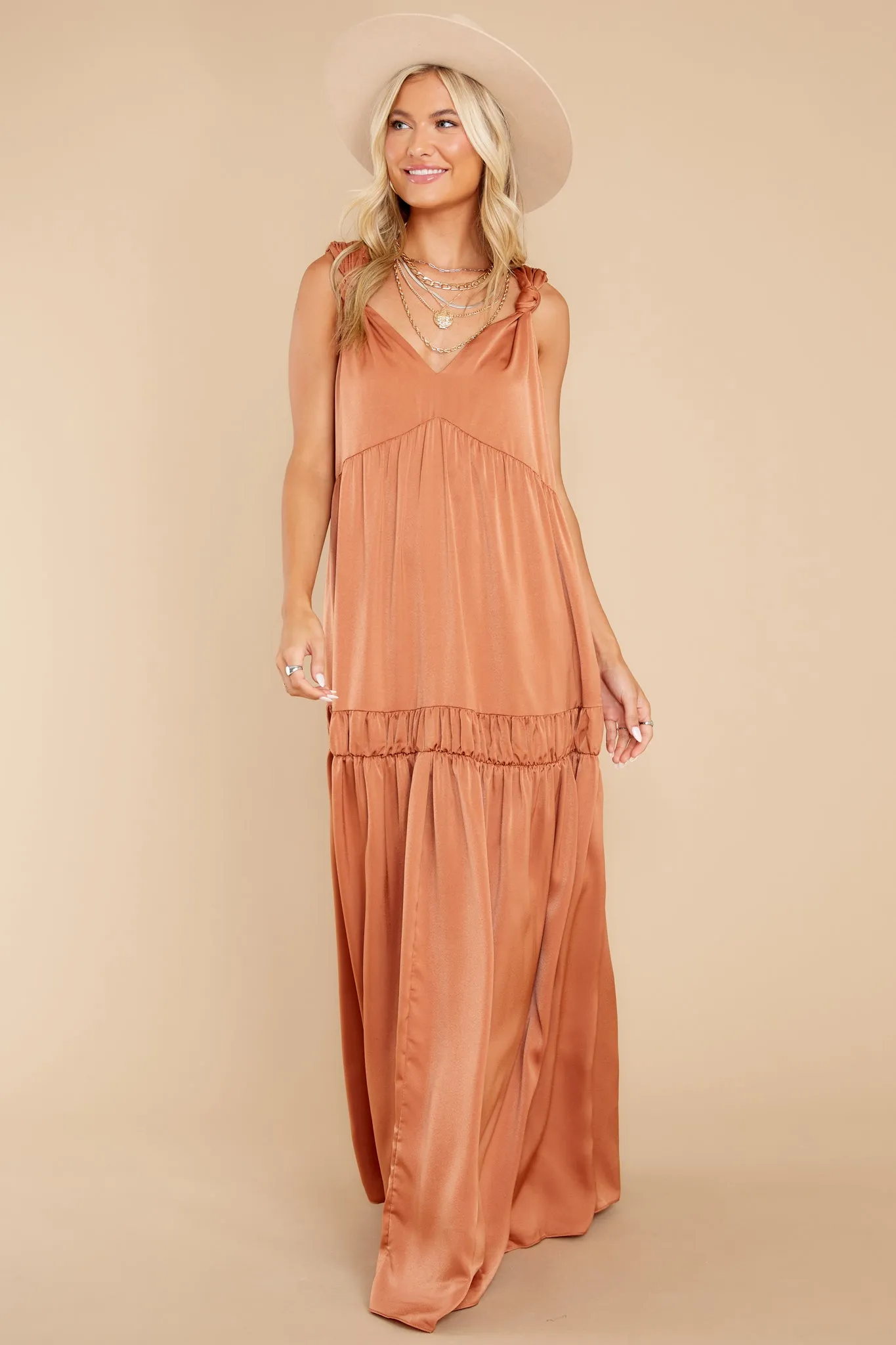 The Way She Moves Cinnamon Maxi Dress