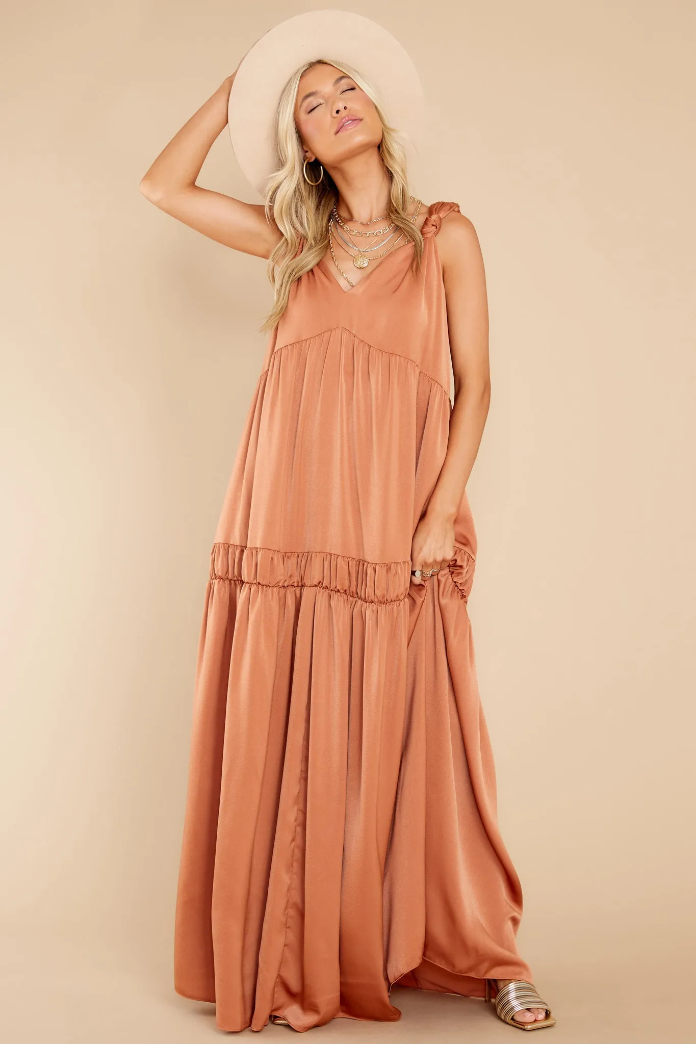 The Way She Moves Cinnamon Maxi Dress