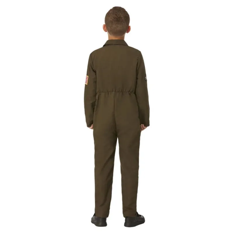 Top Gun Maverick Child's Aviator Costume, Green