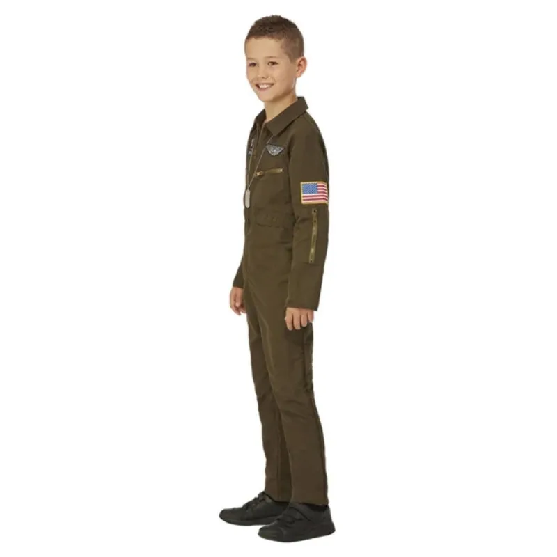 Top Gun Maverick Child's Aviator Costume, Green