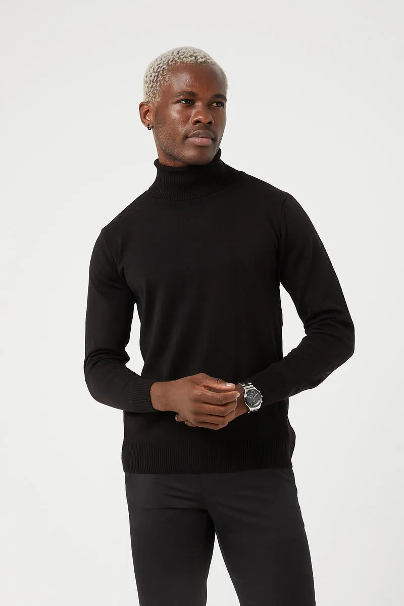 TR Premium Knit Slim Fit Turtle Neck Sweater