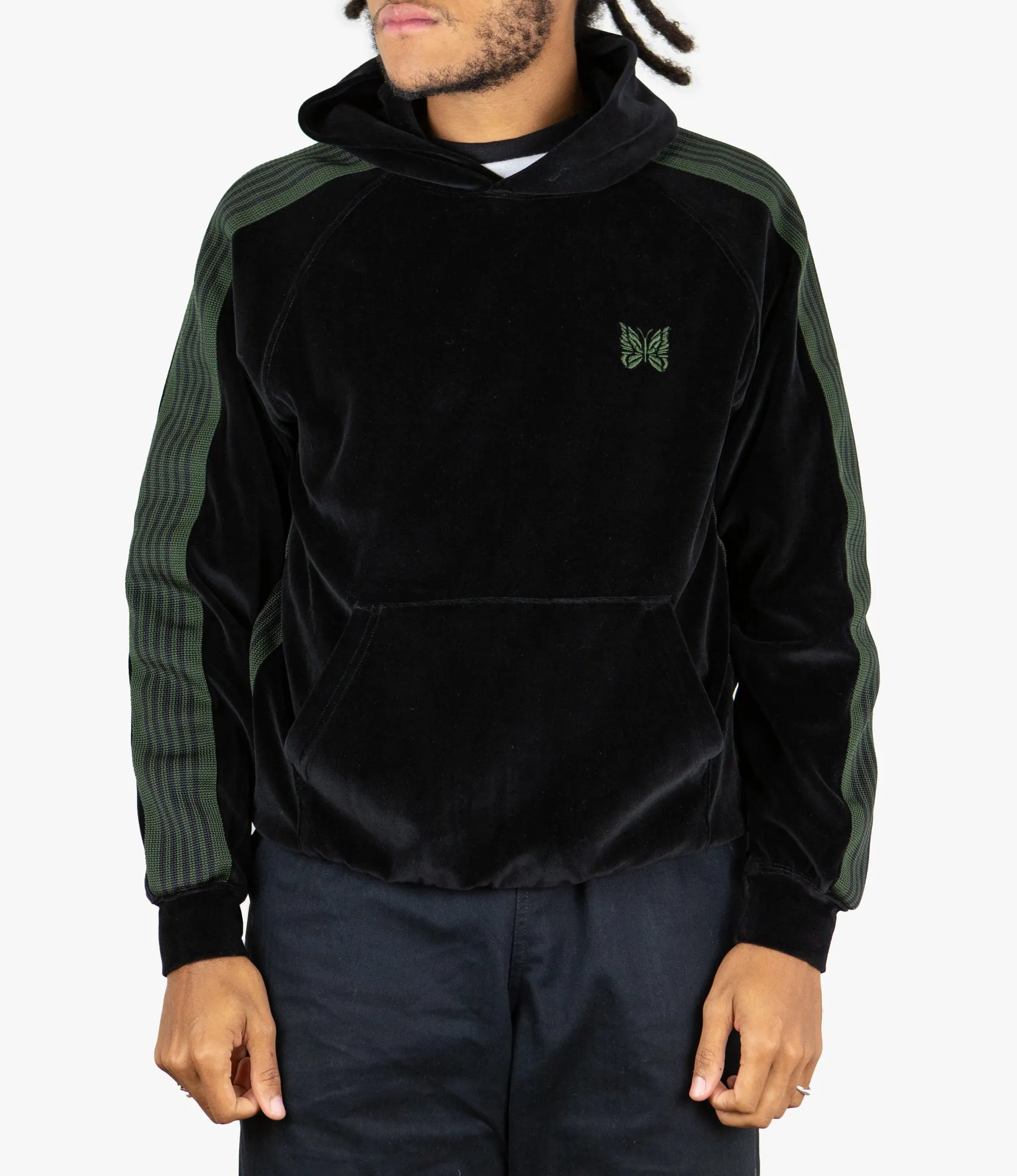 Track Hoodie – Black Velour