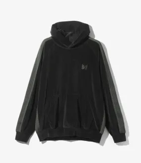 Track Hoodie – Black Velour