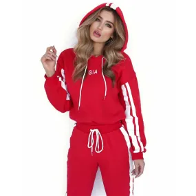 Tracksuit Women Two Piece Set Hoodie Sweatshirt Top and Pants Jogging Suit Chandal Mujer 2 Piezas Streetwear Casual Club Outfits