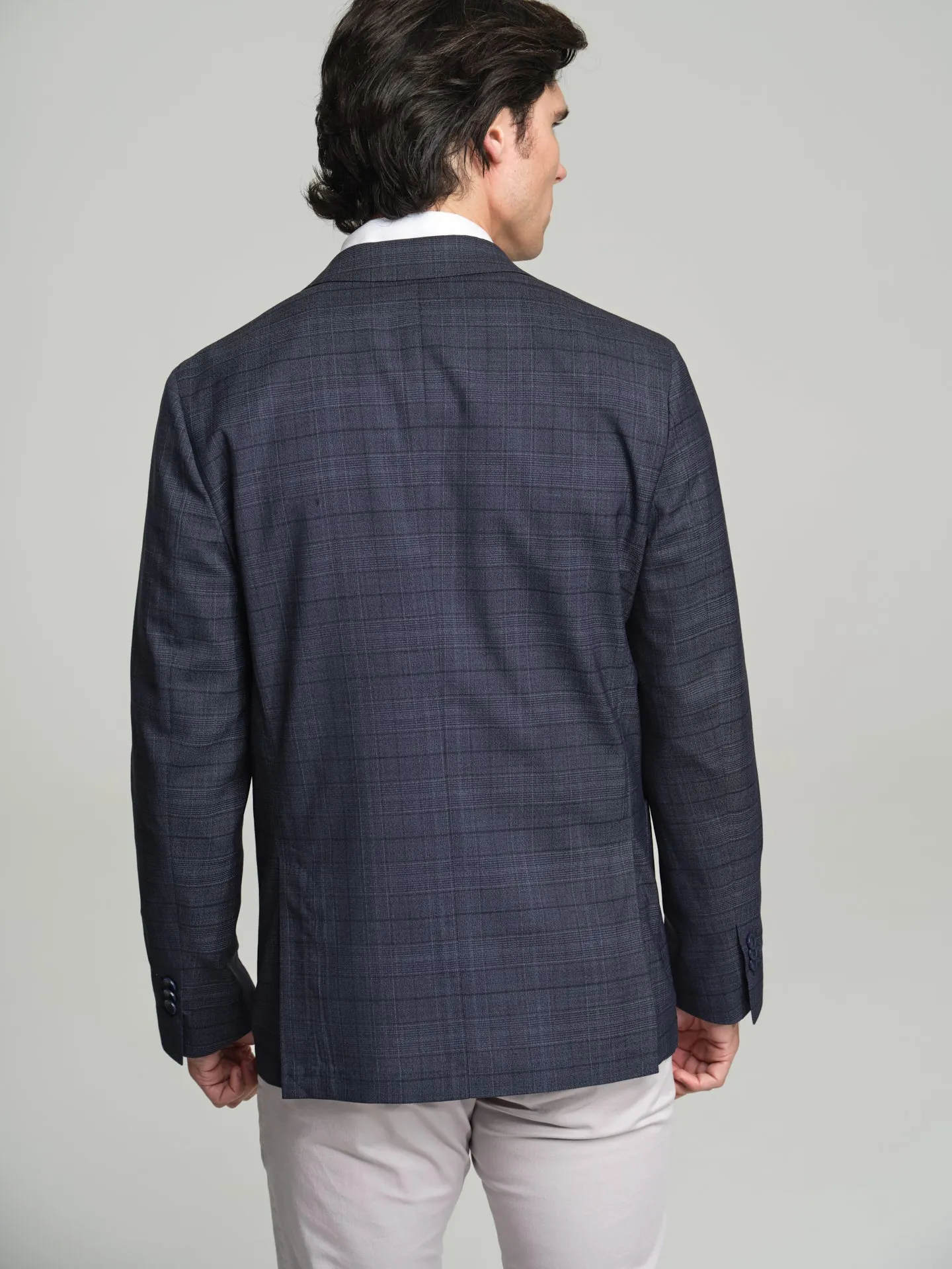 Travel Coolmax plaid blazer