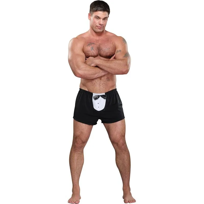 Tuxedo Boxer Novelty Underwear Black