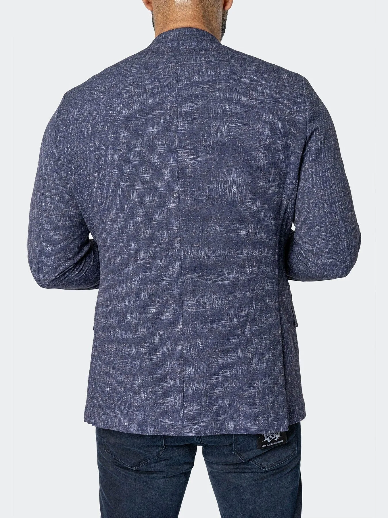 Unconstructed Stretch Blazer - Slub Blue