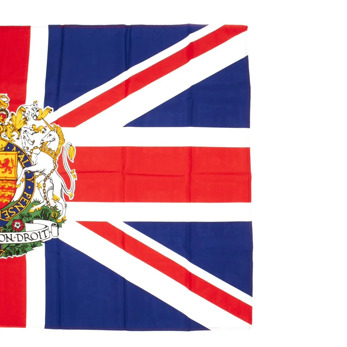 Union Jack with the Royal Coat of Arms of Great Britain Flag 3" x 5