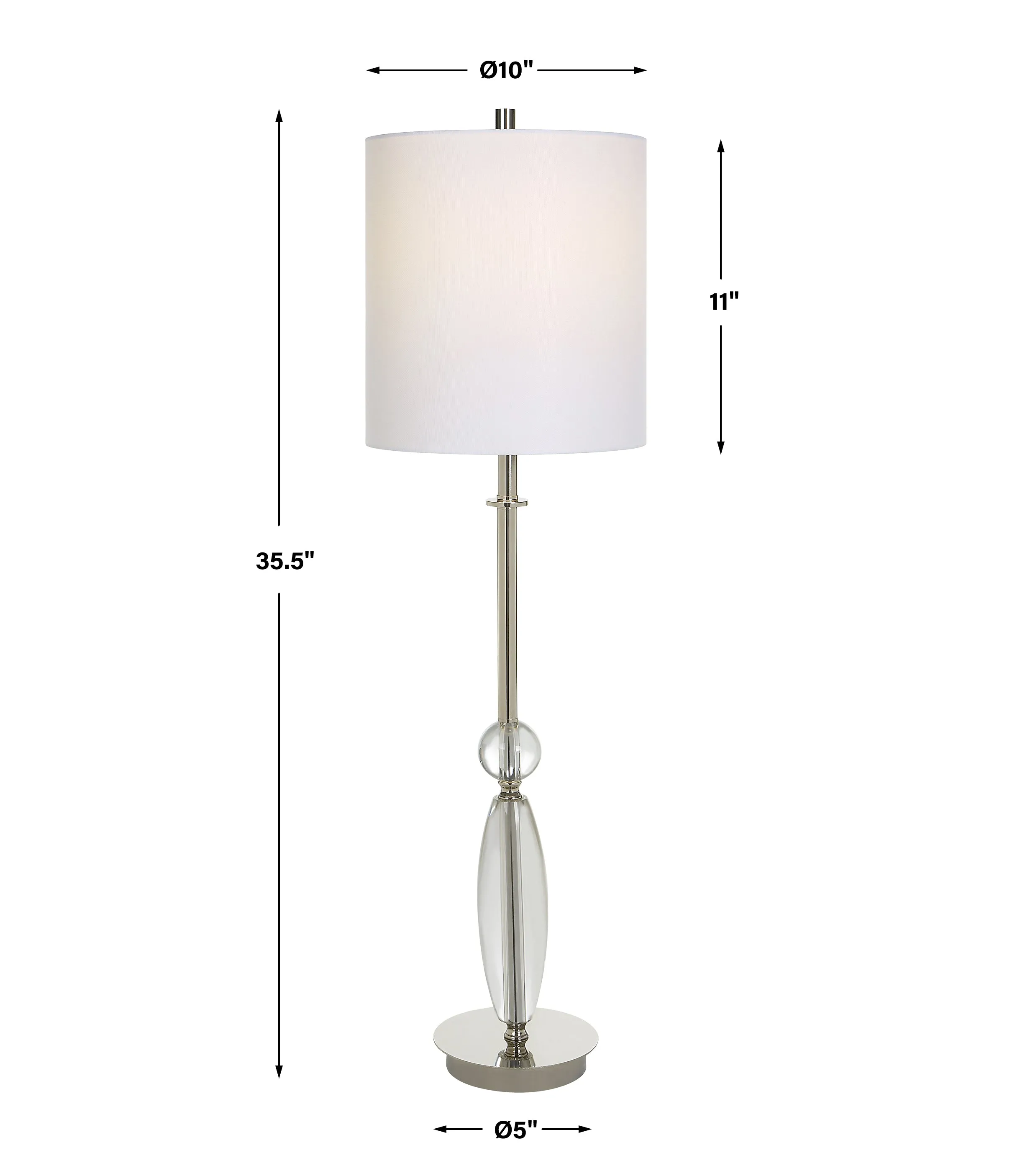 Uttermost Sceptre Crystal Buffet Lamp