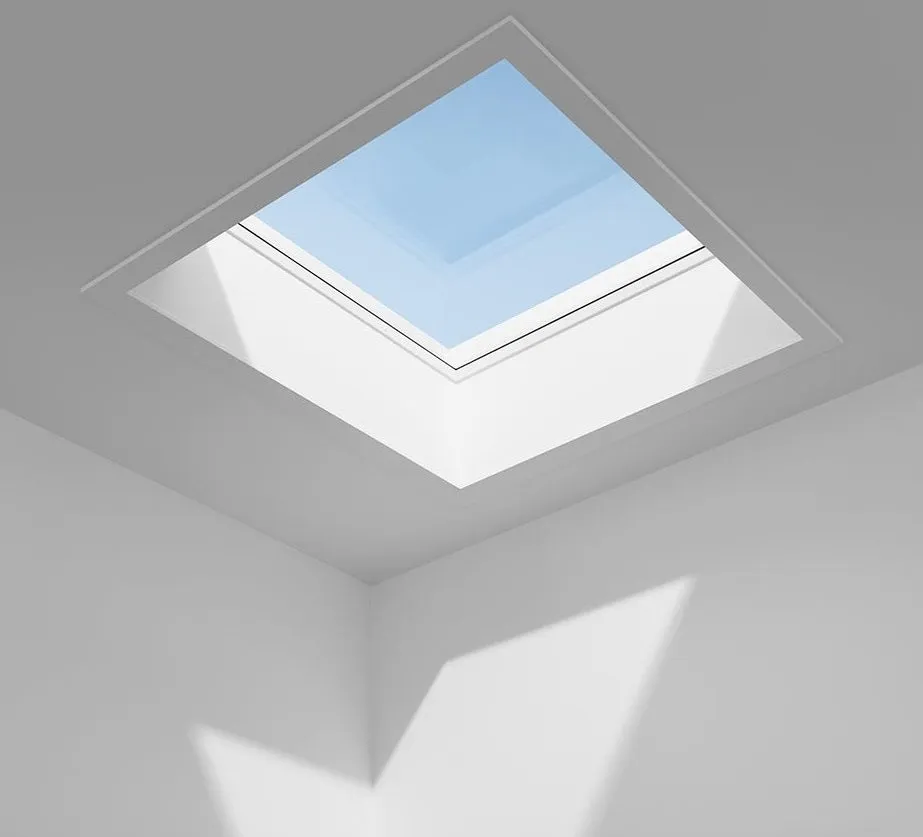 VELUX CFU 120120 1093 Fixed Curved Glass Package 120 x 120 cm (Including CFU Triple Glazed Base & ISU Curved Glass Top Cover)