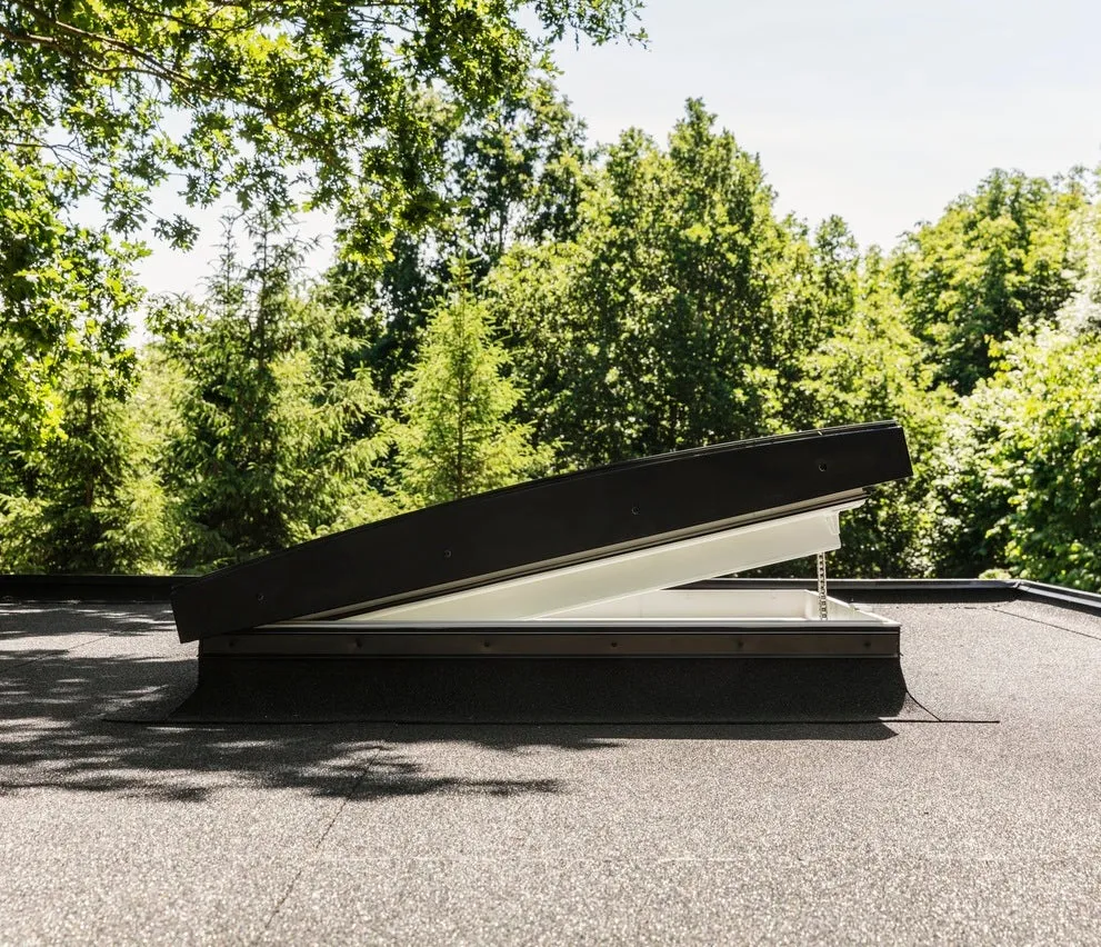 VELUX CVU 060060 1093 INTEGRA® Electric Curved Glass Rooflight Package 60 x 60cm (Including CVU Triple Glazed Base & ISU Curved Glass Top Cover)