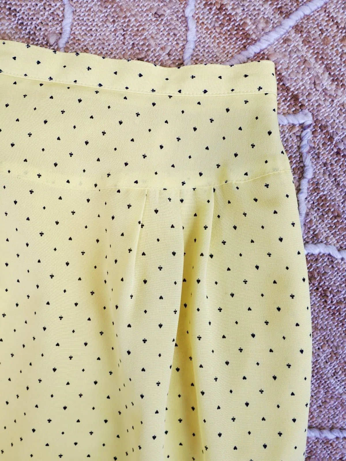 Vintage Canary Yellow Pencil Skirt