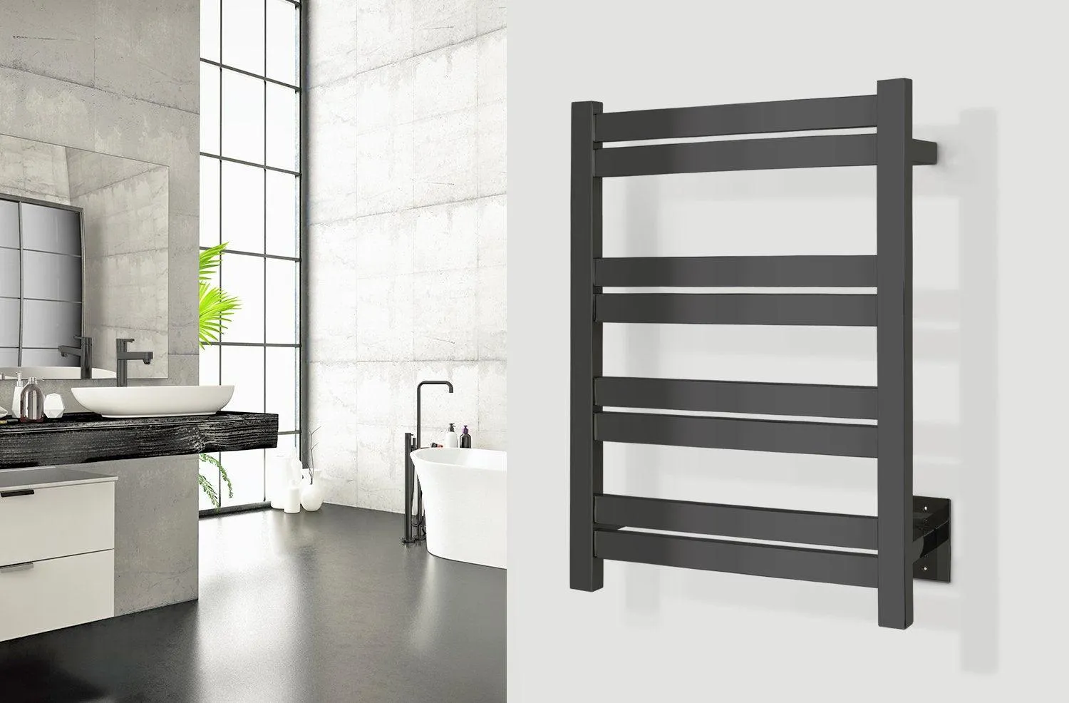 WarmlyYours Maple 8 Hardwired Towel Warmer - 20.4"w x 27.5"h