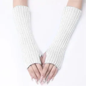 White 80s Arm Warmer