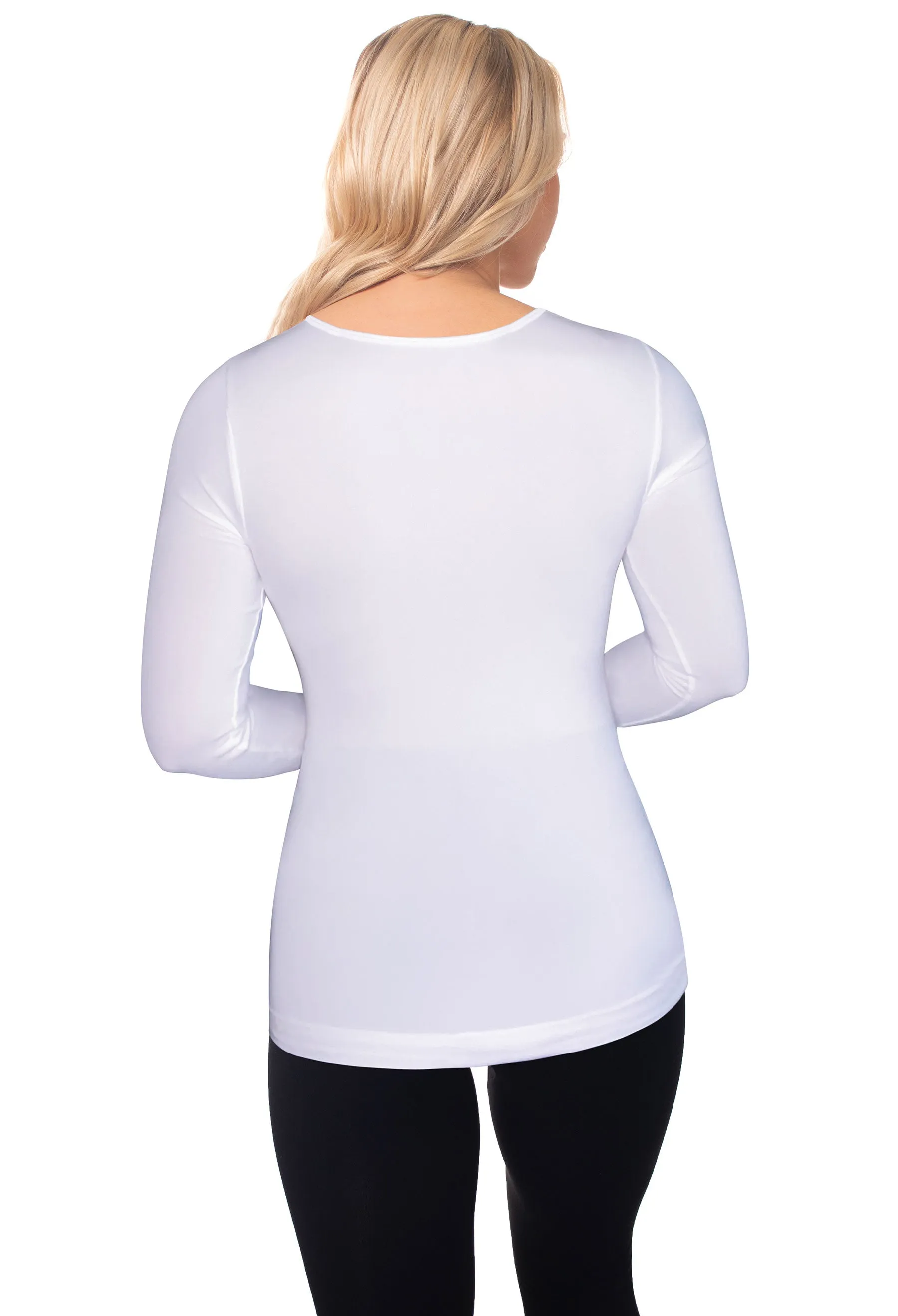 White Bamboo Long Sleeve Top