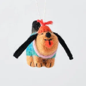 'Wiener' Hanging Felt Ornament