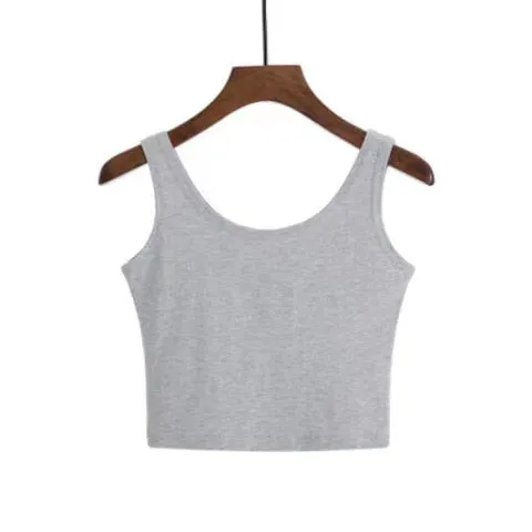 Wjczt 2022 Fashion Sexy Women Candy Colour Crop Tops Sleeveless Short Cotton Knitted Casual Tube Top Female Sleeveless Cropped Vest