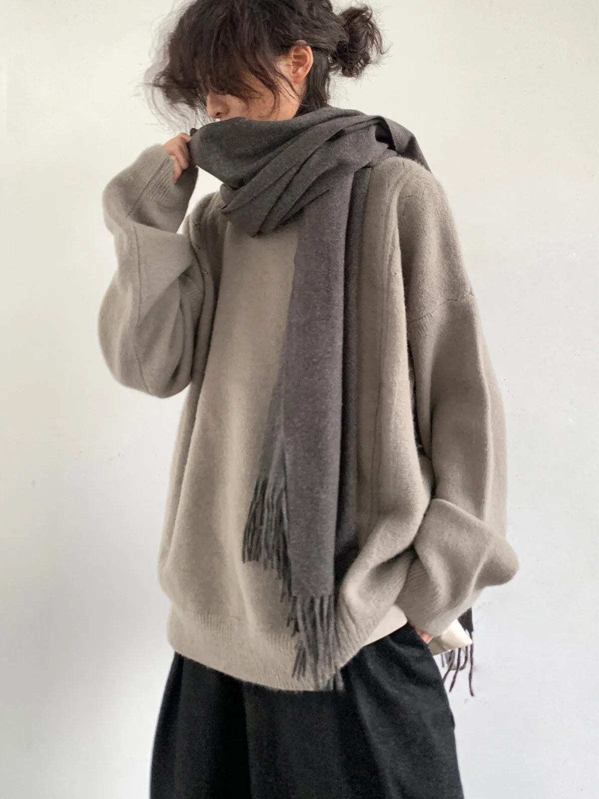 WLS Retro Loose Versatile Sweater