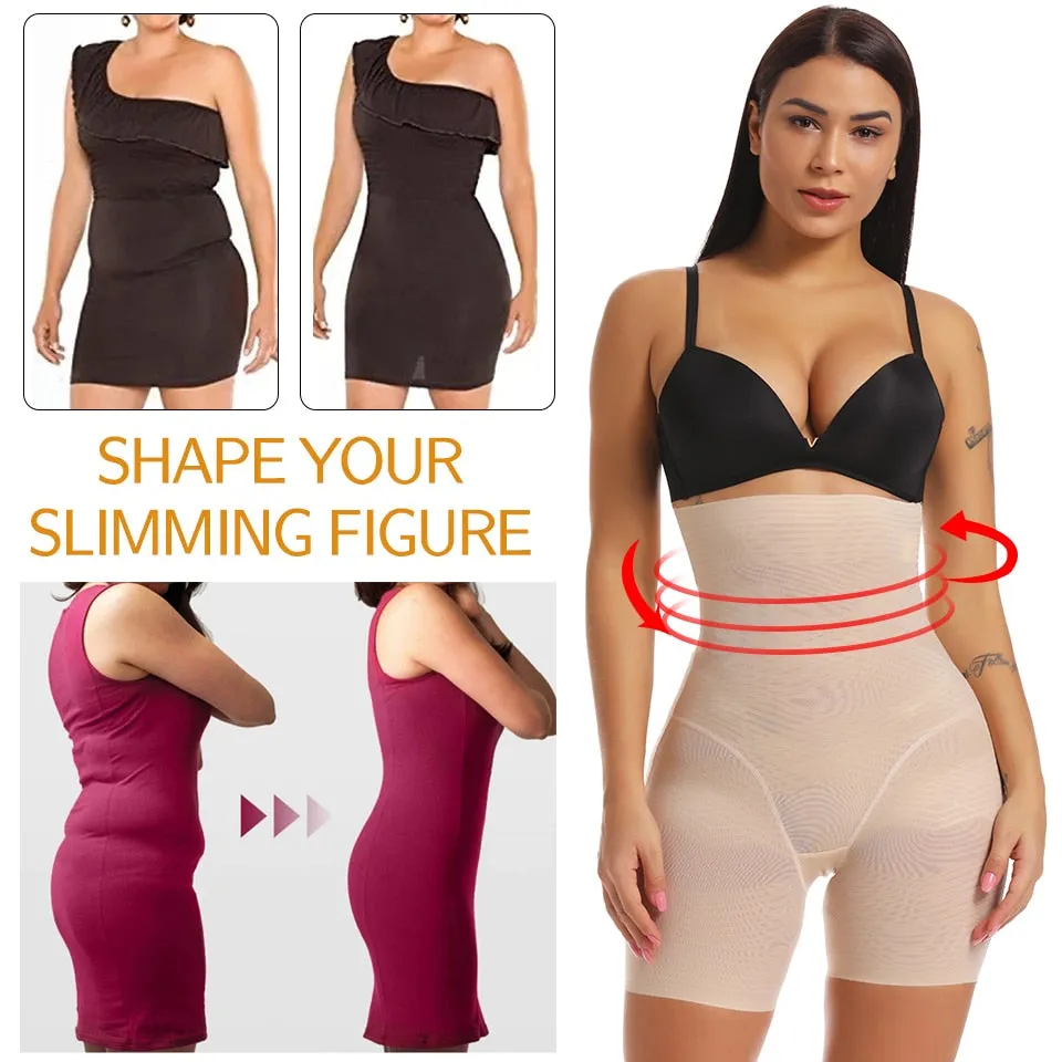 Women's Body Shaper Firm Tummy Control Shorts Under Skirts High Waist Shaping Panties Underwear Waist Cincher Shapewear