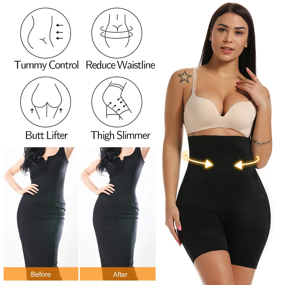 Women's Body Shaper Firm Tummy Control Shorts Under Skirts High Waist Shaping Panties Underwear Waist Cincher Shapewear