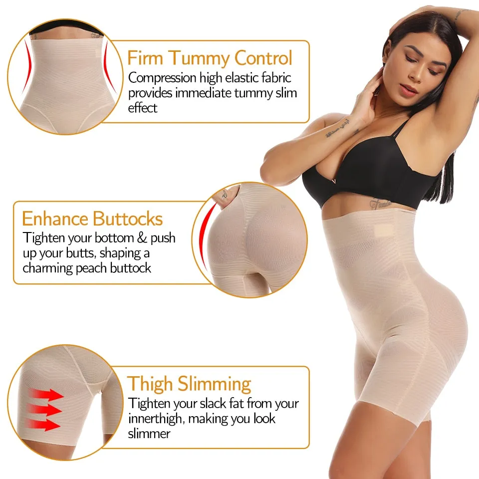 Women's Body Shaper Firm Tummy Control Shorts Under Skirts High Waist Shaping Panties Underwear Waist Cincher Shapewear