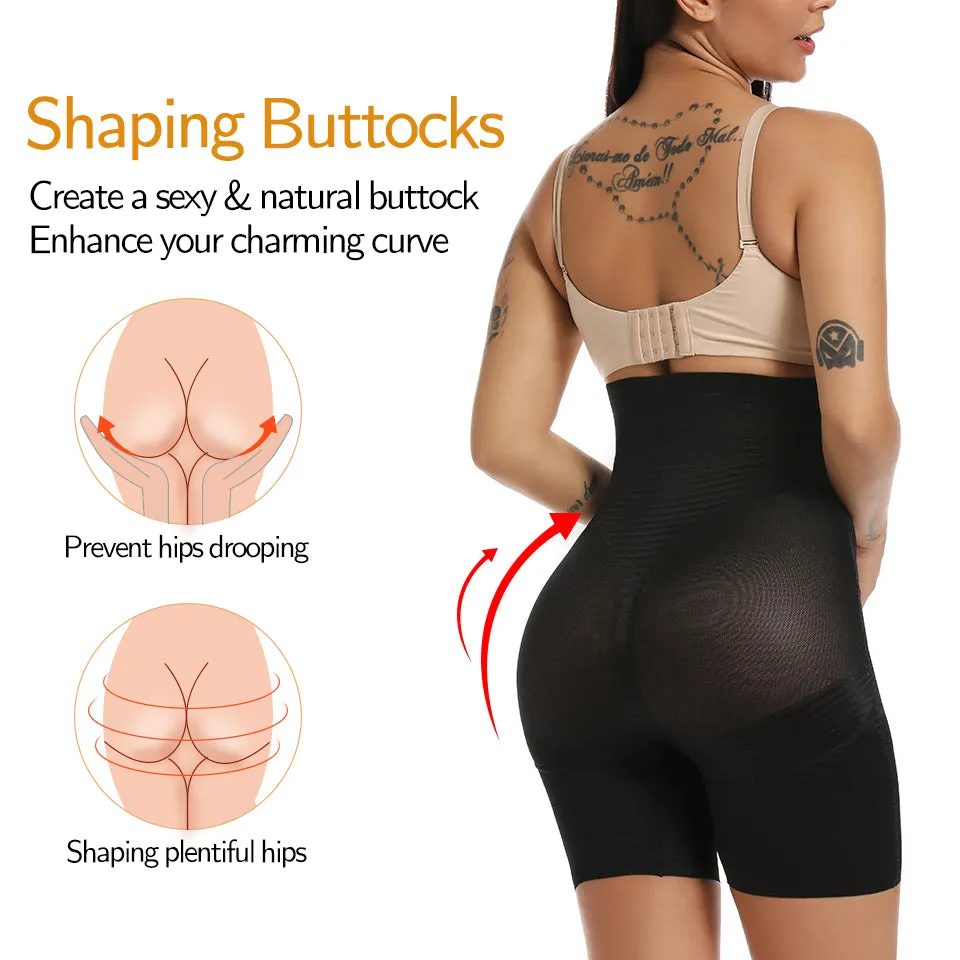 Women's Body Shaper Firm Tummy Control Shorts Under Skirts High Waist Shaping Panties Underwear Waist Cincher Shapewear