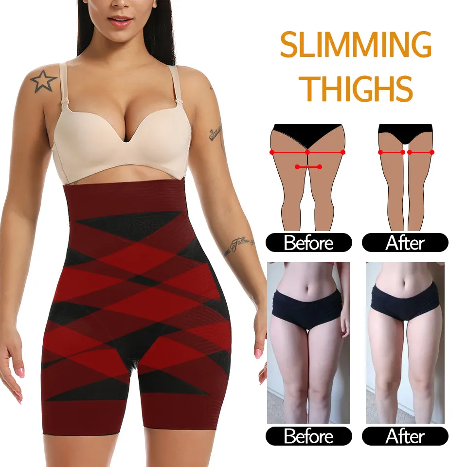 Women's Body Shaper Firm Tummy Control Shorts Under Skirts High Waist Shaping Panties Underwear Waist Cincher Shapewear