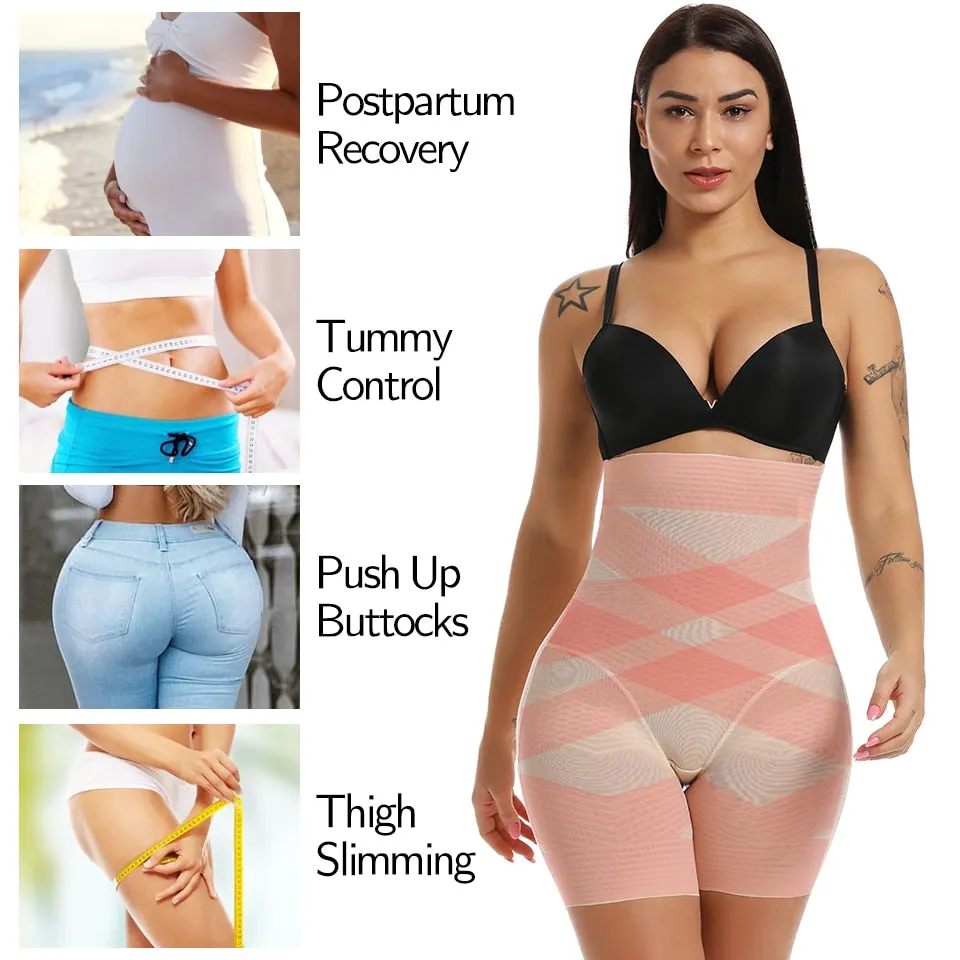 Women's Body Shaper Firm Tummy Control Shorts Under Skirts High Waist Shaping Panties Underwear Waist Cincher Shapewear